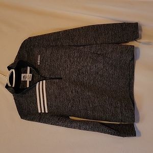 Boys Lg Adidas half zip workout top